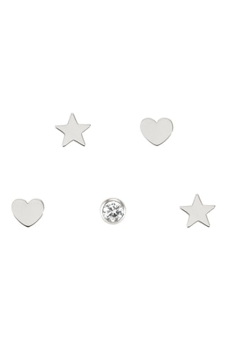 5 paires de puces Melodie ed. Happy - Argent
