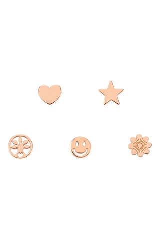 5 paires de puces Melodie ed. Happy - Argent