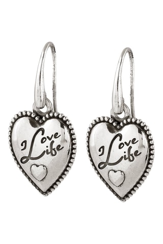 Boucles d'oreilles Rock in Love Argenté
