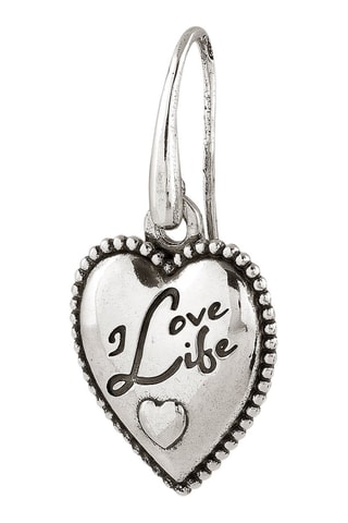 Boucles d'oreilles Rock in Love Argenté