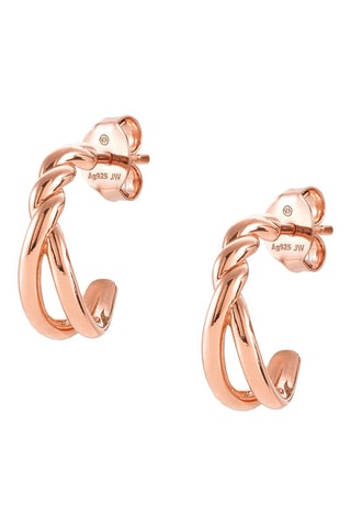 Créoles Endless - Argent plaqué or rose