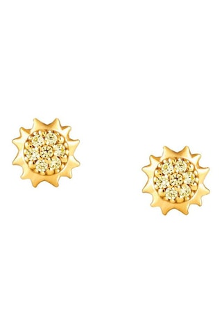 Puces Gioie - 
Argent sterling doré à l'or fin jaune