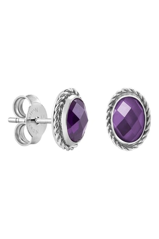 Puces Earrings Argent et zircon