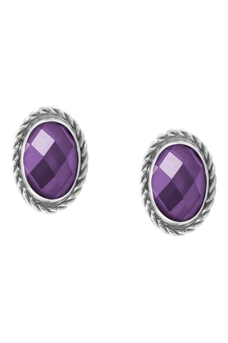 Puces Earrings Argent et zircon