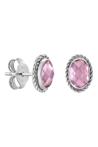 Puces Earrings Argent et zircon