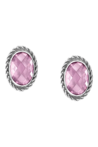 Puces Earrings Argent et zircon