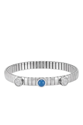 Bracelet Lotus - Argent et lapis-lazuli