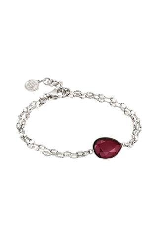 Bracelet orné de cristaux Swarovski - Bordeaux