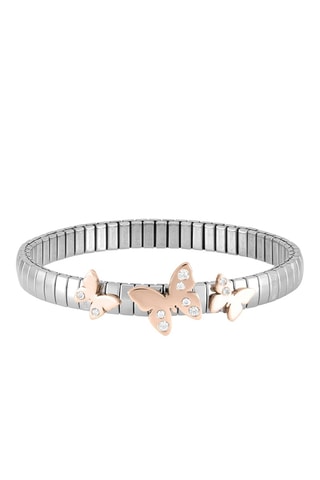 Bracelet Butterfly - Argenté et blanc