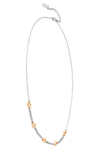 Collier Motif - Argenté et doré rose
