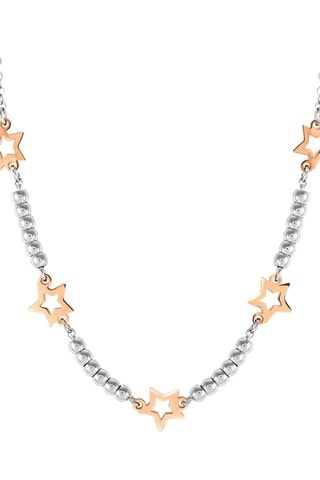 Collier Motif - Argenté et doré rose