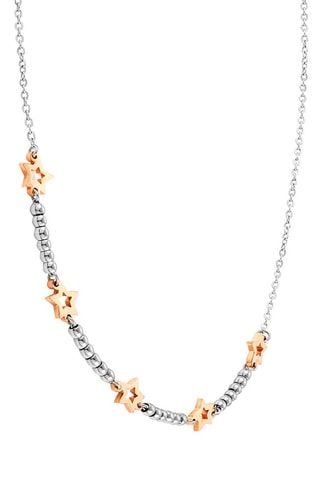 Collier Motif - Argenté et doré rose