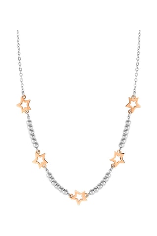 Collier Motif - Argenté et doré rose
