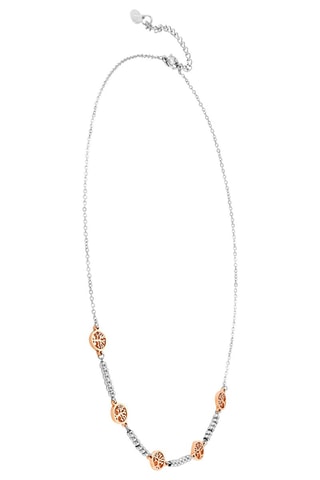 Collier Motif - Argenté et doré rose