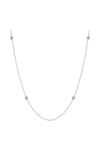 Collier Bella - Argent et cristaux