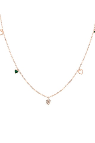 Collier Vita Argent et malachite
