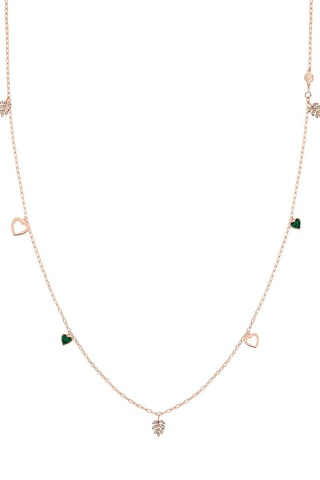 Collier Vita Argent et malachite