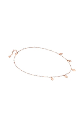 Collier Mon Amour Argent plaqué or rose et perles fines
