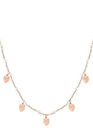 Collier Mon Amour Argent plaqué or rose et perles fines