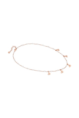 Collier Mon Amour Argent plaqué or rose et perles fines