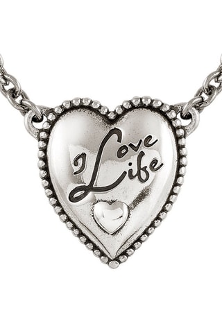 Collier Rock in Love Argenté
