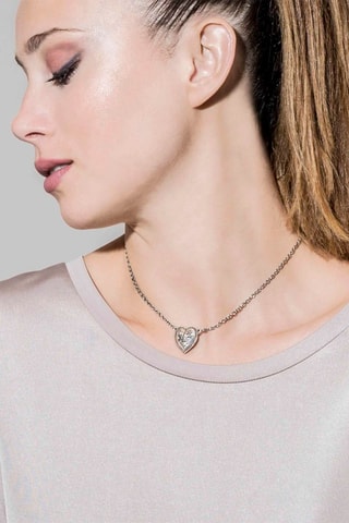 Collier Rock in Love Argenté et bleu