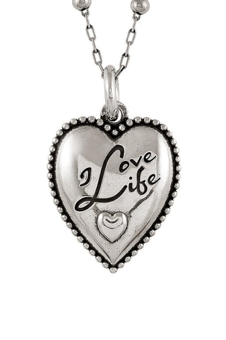 Collier Rock in Love Argenté