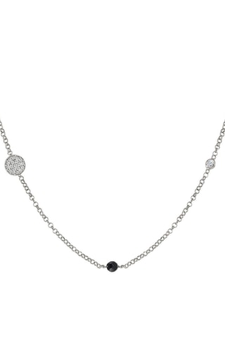 Collier Gioie Argent et jade