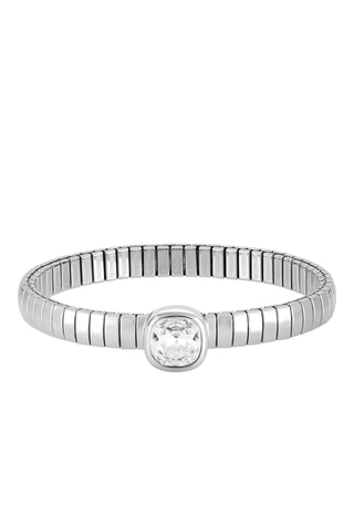 Bracelet Op-Chic - Argenté et blanc
