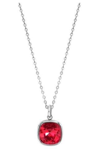 Collier Op-Chic - Argenté et rouge