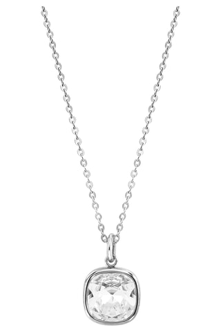 Collier Op-Chic - Argenté et blanc