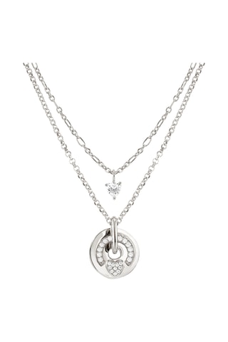 Collier multi-rang Sentimental - Argent