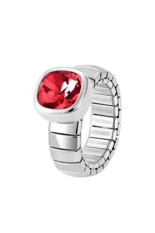 Bague Op-chic - Argenté et rouge