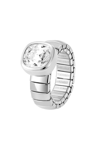 Bague Op-chic - Argenté et blanc