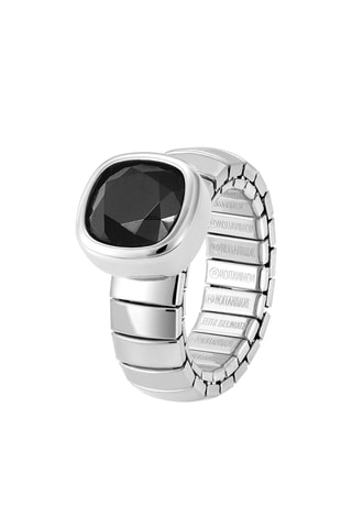 Bague Op-chic - Argenté et noir