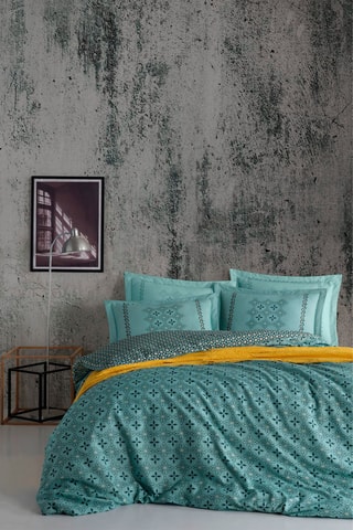Conjunto de edredão Minimal Azul
