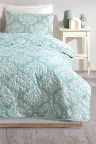 Conjunto de lençóis 47 fios/cm² Post - Verde-água