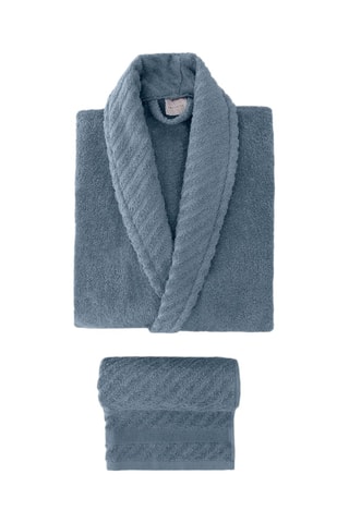 Conjunto para banho - Azul e branco