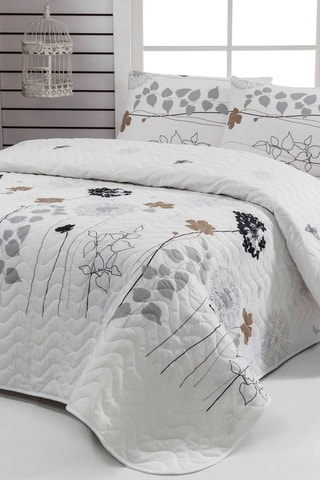 Colcha e 2 fronhas Atlantis Branco