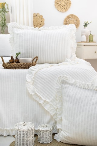 Conjunto de colcha - Creme