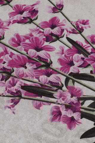 2 tapetes de banho Lavender Djt Bege, violeta e verde - 50 x 60 / 60 x 100 cm 
