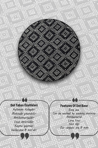 3 tapis de bain - Gris et écru