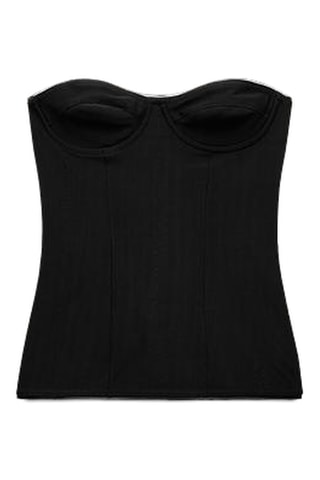 Top bustier - Noir