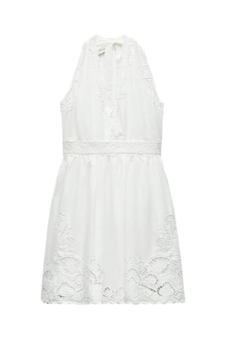 Robe en broderie anglaise - Blanc
