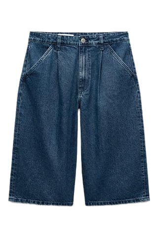 Bermuda en jean - Bleu marine