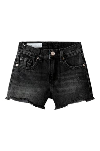 Short en jean - Noir