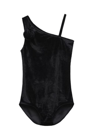 Body en velours - Noir