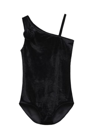 Body en velours - Noir