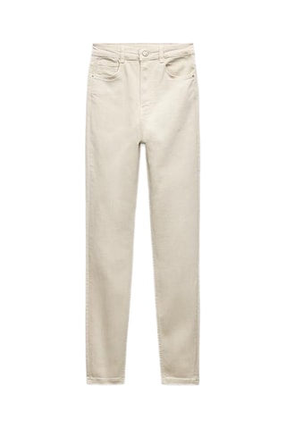 Jean sculplant taille haute - Beige
