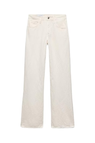Pantalon wide legs en lin - Ecru